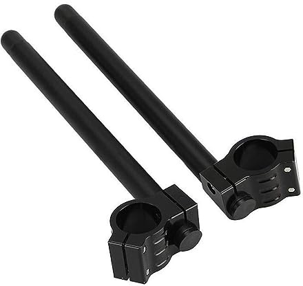 45mm Motorcycle Handlebars 7/8 Motorcycle Fork Clip ons Handlebars for Hon-da CB500 CB650 CB750 1969-1982 CBX CL77 MR250 SL350 CB450 CL450 CX500 GB500 GL500 CB550 Su-zuki TS-250 GN-400 GT-550 GS-9