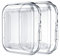Upeak 2 Stück Hülle mit Displayschutz Kompatibel mit Apple Watch Series SE/6/5/4 Hülle 44mm, TPU Rundum Schutzhülle Case für Series 4/5, Klar/Klar