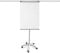 MOB Flipchart Piranha Whiteboard fahrbar mit Rollenfuss Ständer 73x104cm | Höhenverstellbar bis 210cm, Beschreibbar, Trocken abwischbar, magnetisch | Flip Chart mit Magnettafel rollbar & Seitenarmen