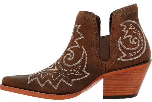 Durango Crush Women's Coffee Brown Western Fashion Bootie, Coffee, Size 7(M)