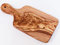 Carthage Trade Gallery - Planche en bois d'olivier avec Poignée - Planche à fromage rustique - Planche à découper - Planche à pain - Longueur : environ 30 cm - Fabriquée à la main