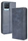 GOGME Leder Hülle für Realme 8 Pro/Realme 8 4G (6.4) - Premium PU/TPU Leder Folio Hülle Schutzhülle Handyhülle, Flip Case Klapphülle Lederhülle mit Standfunktion & Kartensteckplätzen, Blau