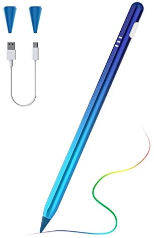 TiMOVO Lápiz Stylus para iPad, iPencil 2ª con Rechazo Palma Inclinación Magnético Compatible con iPad 11/10/9/8/7/6, iPad Pro 13/12,9/11, iPad Air 6/5/4/3, iPad Air 11/13 2025, iMini 7/6/5, Azul