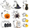 MELLIEX 10 Stück Halloween Ausstechformen, Edelstahl Keksausstecher Kürbis, Fledermaus, Gespenst Kinder Ausstecher Set für Backen