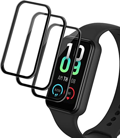 ToVioc Pellicola Protettiva Compatibile con Amazfit Band 7, [3 Pezzi] [Senza bolle] [Anti-Graffio] [Anti-Impronta] [Alta Definizione] Copertura Completa Pellicola Compatibile con Amazfit Band 7