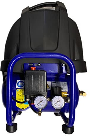 BERNER Compressore aria portatile 6 lt gruppo coassiale a secco 8 bar 341525