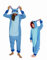 RandWind Pyjamas Onesies Cosplay Unisexe Animaux Halloween Costume Combinaison(BlueStitch-L)