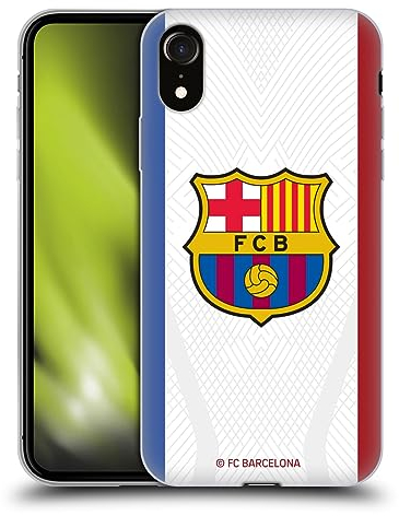Head Case Designs Offizielle FC Barcelona Away 2023/24 Wappen-Set Gel Handyhülle Hülle [Militärischer Schutzgrad] Kompatibel mit Apple iPhone XR