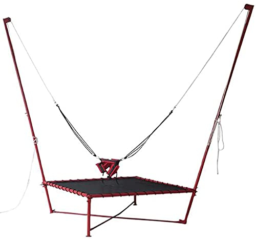 Springen Trampolin Gurt Sicherheitsgurt Trampolin Schaukel Sicherheit Halbkörper Bungee Seil für Kinder Erwachsene Outdoor Sport Fitnessstudio Trampolin Zubehör,Rot,S