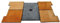 Nicol Badteppich Badematte Ocker Beige Grau Dunkelbraun ca.60 x 100 cm