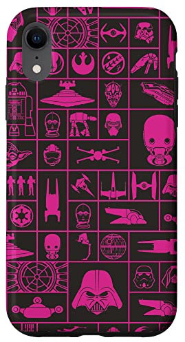 Star Wars Galactic Grid Hot Pink Case for iPhone XR