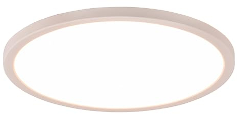 Reality Leuchten LED Deckenleuchte Aureo R64371131, Kunststoff Weiß matt, inkl. 18 Watt LED, Farbwechsel, Fernbedienung