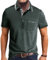 Comilaka Men's Short Sleeve Casual Polo Shirts Classic Button Contrasting Colors T- Shirts with Pocket Stylish Tops Green