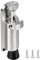 Kick Down Door Stop, Door Stoppers for Floor, 4 Inch Silver Door Stops Indoors, Heavy Duty Zinc Alloy kickdown Doorstops with Soft Rubber Tip, Door Holder for Garage Gate, Office, Home