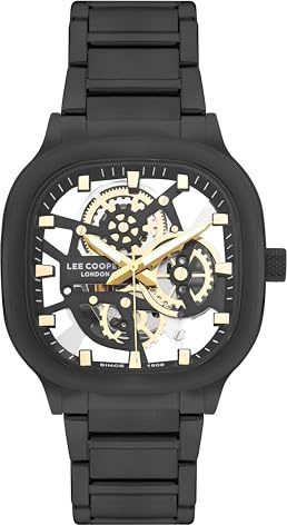 Lee Cooper Herren-Armbanduhr Analog Quarz mit Metallarmband LC07974.650