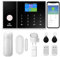 XNY WiFi Alarmas para Casa Inalámbrico, 4G Sistema de Alarma Doméstica Antirrobo con Alerta App, 8 Piezas: Sirena, Detectores de Movimiento, Sensores de Puertas/Ventanas, Mandos a Distancia