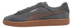 PUMA Smash 3.0, Scarpe da Ginnastica Unisex-Adulto, Gomma Bronzo Piatto Grigio Scuro, 46 EU