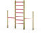 Wickey Kletterleiter mit Doppel-Reck FIT Tumble 409 - Spielplatz Turngerät - Kinder Reckstange - Spielgerät aus Holz - 305x9x240 cm