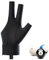 MIRKUZI Billard-Handschuhe, 1 Stück, Billardhandschuh, rechte Hand, Billard-Queue-Handschuh, rutschfester, verstellbarer, schwarz