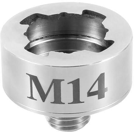 Angle Grinder Adapter, 304 Stainless Steel Angle Grinder Cutting Blade Bit Adapter, Diamond Drill Bit Adapter for XLOCK Angle Grinder Cutting Blade (M14)