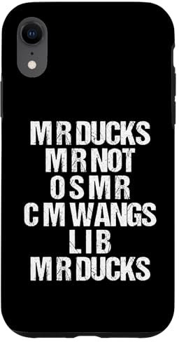 iPhone XR M R Ducks... Funny Duck Saying Duck Lover Wings M R Ducks Case