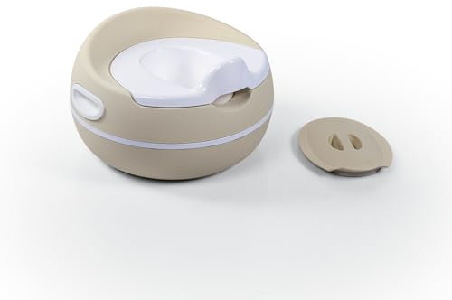 Dolu Premium Potty Trainer � Ergonomic & Comfortable Design for Toddlers Potty � Relax Beige Kids Toilet � Easy-to-Clean & Safe Potty Training Solution