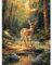 Malen Nach Zahlen Erwachsene Kleiner Hirsch,Bastelset Gemälde Leinwand Wald,DIY Set Erwachsene,Handgemalt Ölgemälde Kit für Anfänger für Wand Dekorieren 30X40cm