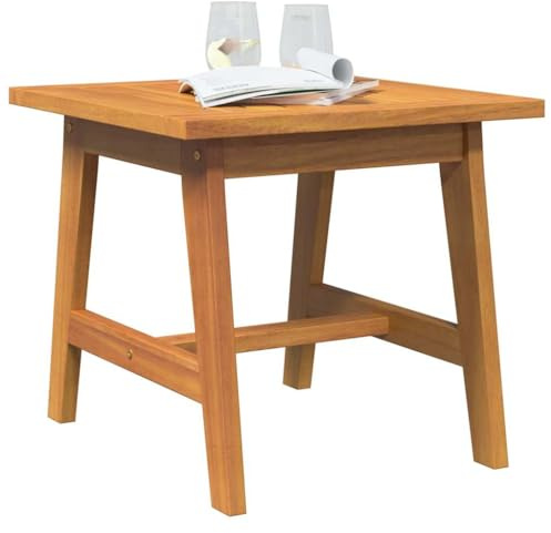 vidaXL Beistelltisch Öl-Natur 45 x 45 x 40 cm Massivholz Akazie | Für den Alltag gemacht, Schlicht und elegant, Super als Tisch für Eltern oder Pflanzenständer