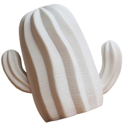 UKCOCO 1Pezzi Cactus Bianco Decorazione Creativa per Moderno e Chic e Ufficio Decorazione Semplice e Soprammobile