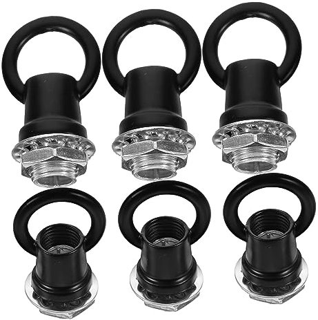 Yardenfun 6pièces Crochets Plafond Pour Lustre Anneaux De Suspension Fermés Avec Écrous Accessoires De Fixation Luminaire Pour Salon Et Salle De Bain