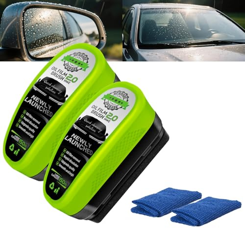 Kwak's Scheibenversiegelung Auto & Glaspolitur Ölfilm Entferner für Windschutzscheibe & Fenster Langzeit-Schutz gegen Regen & Schmutz Einfache Anwendung Kit inkl. 2x Reinigungsbürste (150ml)