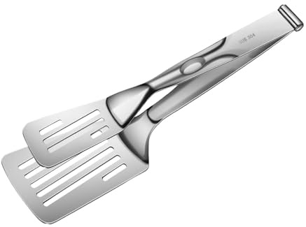 Espátula para aletas de huevos: 1 pala desmontable, pinza para alimentos 2 en 1, pinzas para | Turner de cocina versátil para barbacoa
