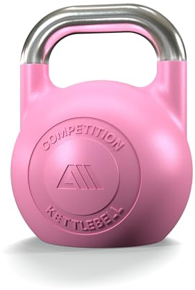 Atletica Competition Kettlebell, 8kg, Pink, Sphäroguss | Sphäroguss, Studioqualität, Dezentes Logo, Competition Farbcode, Funktionelles Ganzkörpertraining