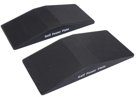 Generic Swing Power Plates Heavy Duty Rubber Weight Shift Board for Swing Technique Practice for Beginners and Pros 2 Pack