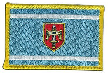 Aufnäher Patch Flagge Kroatien Gespanschaft Sibenik-Knin - 8 x 6 cm