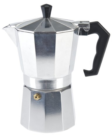 Axentia 223537 Espressokocher Aluminium für 6 Tassen