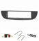 tomzz Audio 2414-038 Radioblende Set kompatibel mit FIAT 500 Bj.2007-2015 schwarz mit Radioadapter ISO Antennenadapter ISO DIN Entriegelungsbügel