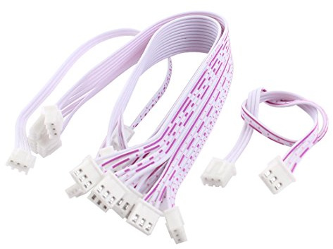 sourcing map 10 Stücke 2.54mm Lipo Balance JST-XH Plug Verlängerung Kabel | 3Pin, 2S, 7.4V, 8