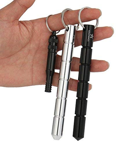 AMATHINGS Kubotan Selbstverteidigung Schlüsselanhänger mit ergonomischem Griff und Signal-Pfeife Selbstverteidigung Waffen legal, Selbstverteidigung Frauen, Verteidiguns Waffen für Frauen
