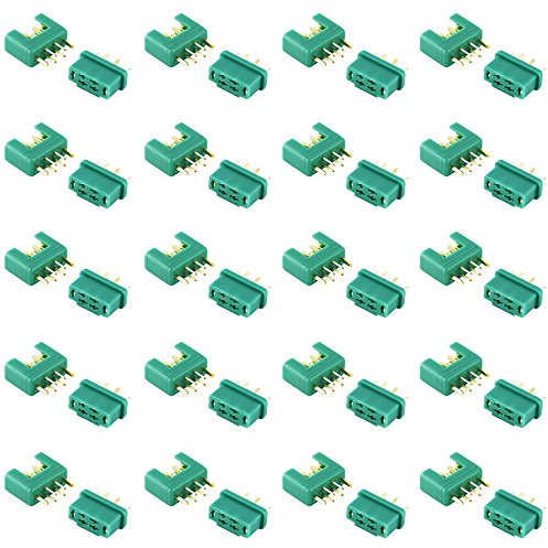 OliYin 20 Paare MPX Multiplex Steckverbinder 6 Pin MPX Stecker Männlich und Weiblich Für RC LiPo Batterie ESC Motor
