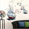 COVPAW® Wandtattoo Wandaufkleber XXL Segelschiff Schiff Sail Wandsticker Wandbild Bilder Wohnzimmer Schlafzimmer Deco Kinderzimmer Kind