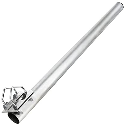 SkyRevolt Balkon-Halter 80cm Ø 50mm Mast Aluminium Geländer-Halterung für Satellitenschüssel Satelliten-Anlage SAT-Ausleger Mastaufsatz Mastverlängerung