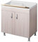Negrari Eco Lavatoio Montato 80x50 L80 P50 H85 cm Olmo Interno Lavanderia Mobile Legno Vasca Grande Polipropilene Asse Pino Verniciato Piedini Regolabili Ante Battenti Economico Qualità Medio Alta