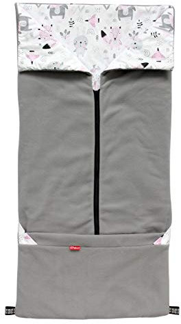 ByBoom Baby/Kinder Fußsack 2in1 Frühjahr, Sommer, Herbst, Universal für Babyschale, Auto-Kindersitz, z.B. für Maxi-Cosi, Römer, für Kinderwagen oder Buggy