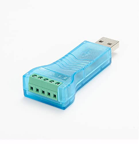 Feanteek Industrieller USB auf RS485 Konverter Adapter Original FT232RL Schnelle Kommunikation für Modbus RS485 mit Windows 10 8 7 MacOS Linux