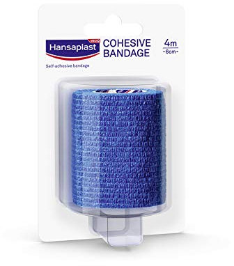 HANSAPLAST Fixierbinde selbsthaft.6 cmx4 m blau,1St
