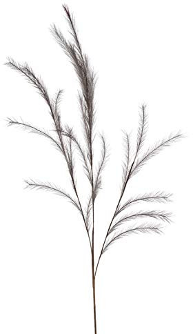 artplants.de Dekozweig Federgras Rispen YECORA, grau, 130cm - Federgras künstlich/Kunstgras/Federgras Deko