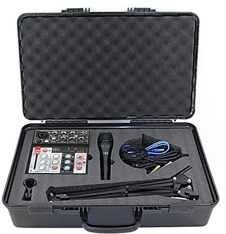 E-Lektron streaming Audio-Mixer Mischpult inkl. USB Audio-Interface Soundkarte (AIM42-S)