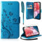 AROYI Cover Compatibile con Samsung Galaxy A13 4G e Pellicole Vetro Temperato, Retro Design Flip Caso in PU Pelle Premium Portafoglio Slot per Schede Chiusura Magnetica Custodia Blu