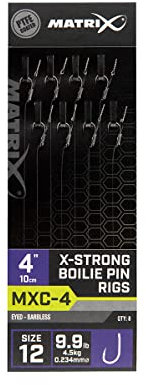 Matrix Lot von 8 Vorfächern ohne Dorn MXC-4 XS Boilie Pin